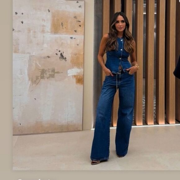 NWT ZARA Z1975 DENIM VEST - Picture 1 of 7